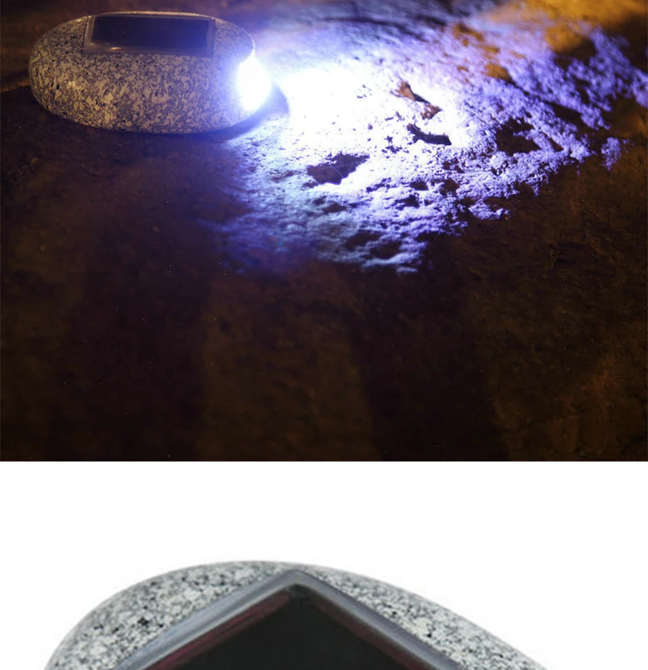 Solar Light For Garden Decoration Outdoor Path light Pebbles Stones LED Rock Light Waterproof Driveway Walkway Solar Stones Lamp 11