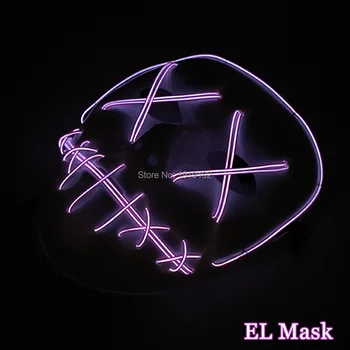 Glowing Flashing Night Bar Skull Face Masquerade Mask Halloween Mask Party Decor LED Neon Light Terrified Clown Mask By DC-3V
Glowing Flashing Night Bar Skull Face Masquerade Mask Halloween Mask Party Decor LED Neon Light Terrified Clown Mask By DC-3V