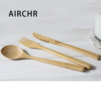 AIRCHR NEW ARRIVAL Bamboo Tableware 30pcs(10 set) 100% Natural Bamboo Spoon Fork Knife Set Wooden Dinnerware
AIRCHR NEW ARRIVAL Bamboo Tableware 30pcs(10 set) 100% Natural Bamboo Spoon Fork Knife Set Wooden Dinnerware