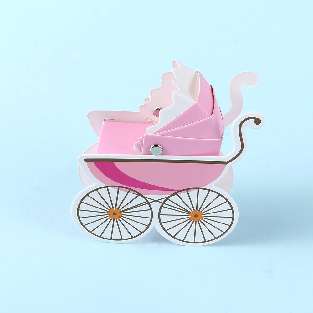 Wholesale 10 Pcs Cute Paper Baby Stroller Shape Candy Box Wedding Gift Birthday Party Decoration
Wholesale 10 Pcs Cute Paper Baby Stroller Shape Candy Box Wedding Gift Birthday Party Decoration