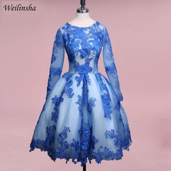 Weilinsha Royal Blue Long Sleeves Cocktail Party Dresses Muslim Prom Gown Formal Short Homecoming Dresses 
Weilinsha Royal Blue Long Sleeves Cocktail Party Dresses Muslim Prom Gown Formal Short Homecoming Dresses