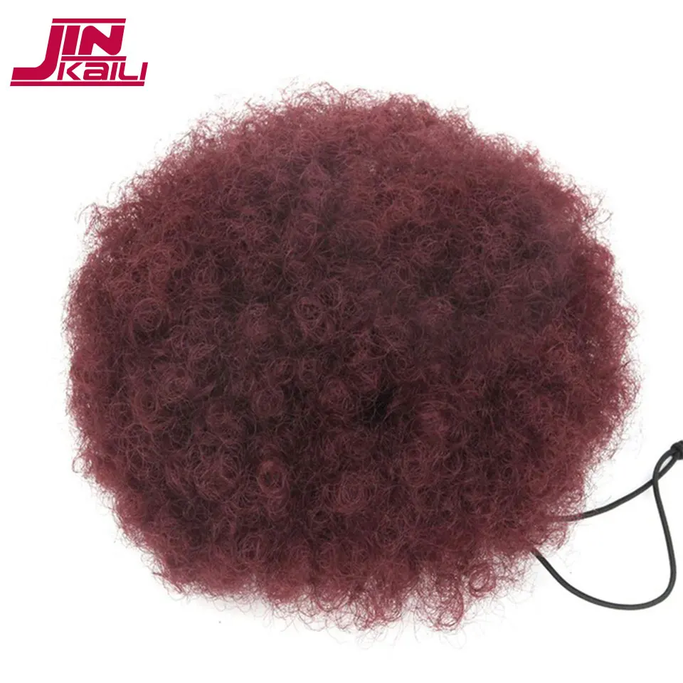 JINKAILI Curly Synthetic Hair Ponytail African American Short Afro Kinky Curly Wrap Drawstring Puff Pony Tail Hair Extensions
JINKAILI Curly Synthetic Hair Ponytail African American Short Afro Kinky Curly Wrap Drawstring Puff Pony Tail Hair Extensions
