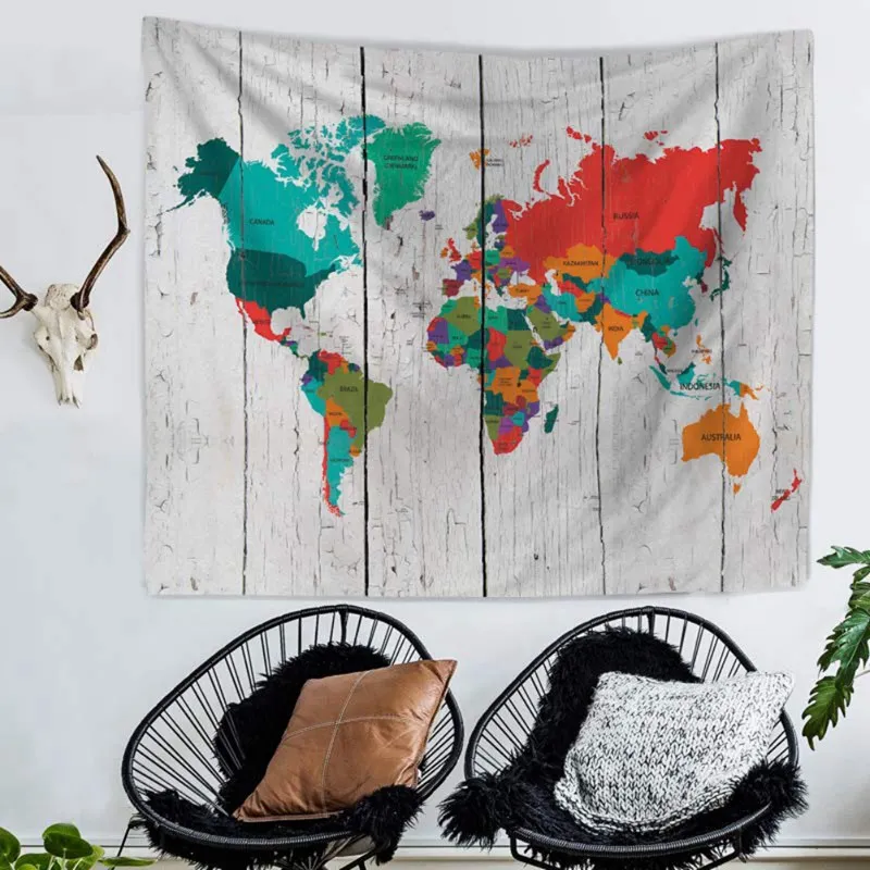 2018 world map printing home tapestry Vintage watercolor Home natural decorations Living room bedroom dorm decoration
2018 world map printing home tapestry Vintage watercolor Home natural decorations Living room bedroom dorm decoration