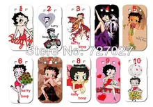 2016 New Arrival betty boop 10 design white hard cases for samsung galaxy s3 i9300 free shipping