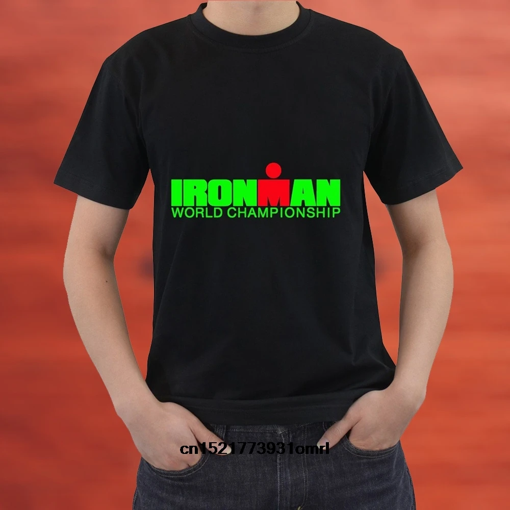 Возьмите Для мужчин футболка Новые повседневные футболки Ironman Triathlon чемпионат