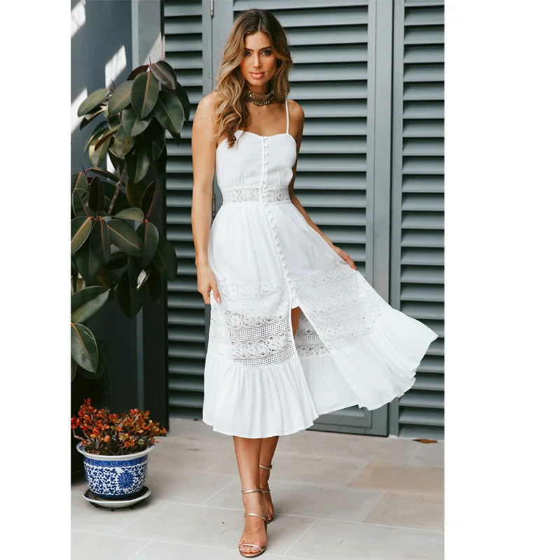 Ordifree 2019 Autumn Winter Women White Lace Long Dress Spaghetti Strap Sexy Backless Maxi Tunic Beach Dress
Ordifree 2019 Autumn Winter Women White Lace Long Dress Spaghetti Strap Sexy Backless Maxi Tunic Beach Dress