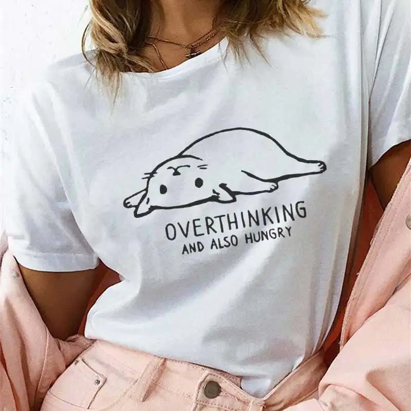 2019 New Harajuku Cat Print T-Shirt OVERTHlNklNG Women Kawaii O-Neck Short Sleeve T-Shirt Casual Summer T Shirt Tumblr Tops
2019 New Harajuku Cat Print T-Shirt OVERTHlNklNG Women Kawaii O-Neck Short Sleeve T-Shirt Casual Summer T Shirt Tumblr Tops