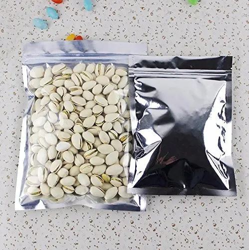 Ysmile Half Aluminum Half Clear Mylar Bag Zip Lock Food Storage Pocket Reusable Waterproof
Ysmile Half Aluminum Half Clear Mylar Bag Zip Lock Food Storage Pocket Reusable Waterproof