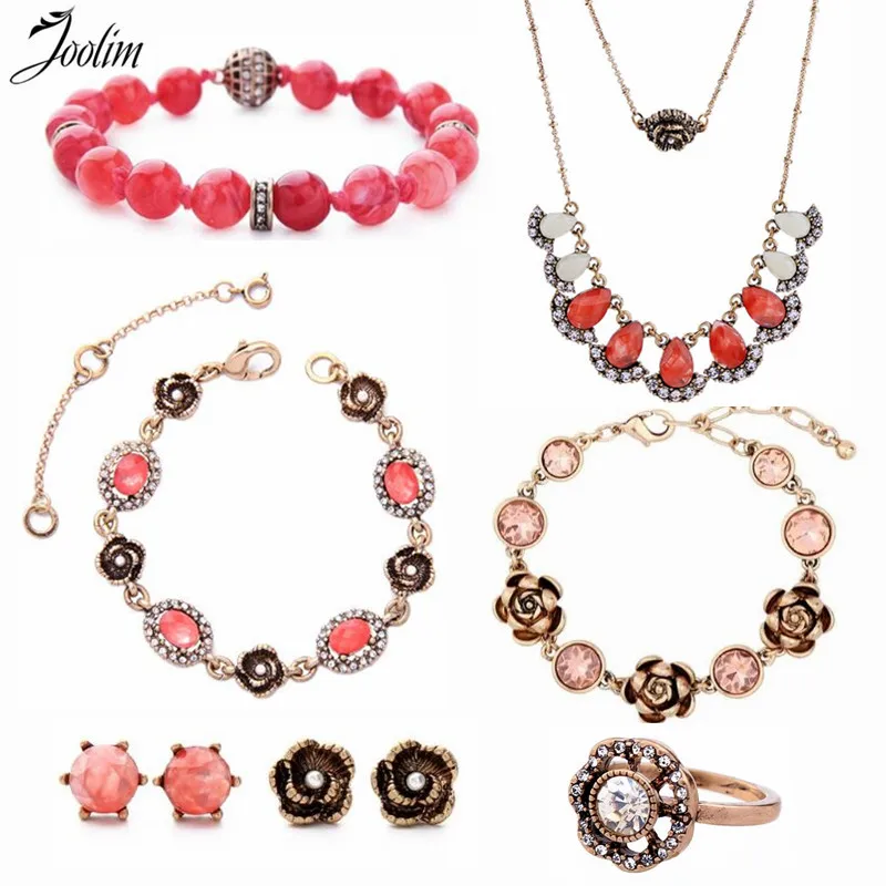 JOOLIM Jewelry Wholesale/Hot Pretty Hot Pink Flower Necklace Earring Ring Bracelet Jewelry Set Fashion Jewelry Set Party Jewelry
JOOLIM Jewelry Wholesale/Hot Pretty Hot Pink Flower Necklace Earring Ring Bracelet Jewelry Set Fashion Jewelry Set Party Jewelry