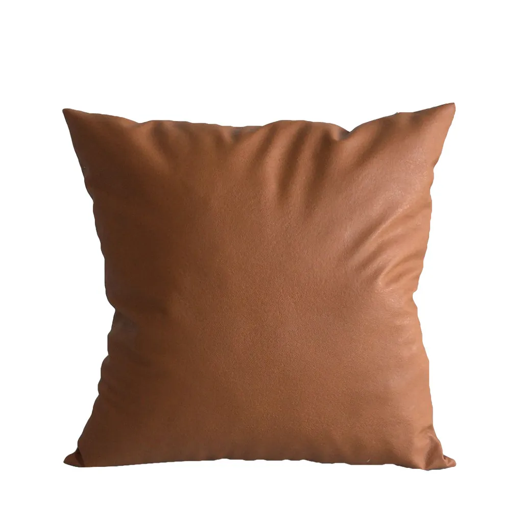 Faux Leather Cushion Cover Solid Color Decorative Pillows For Sofa Seat Soft Throw Pillow Case Cover Home Decor
Faux Leather Cushion Cover Solid Color Decorative Pillows For Sofa Seat Soft Throw Pillow Case Cover Home Decor