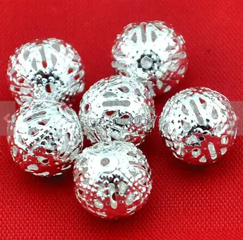 Newest Ball Beads 50pcs Of Charm Round Beads,Silver Plated Round Filigree Ball 10mm - Fashion DIY Accessory Jewelry Making
Newest Ball Beads 50pcs Of Charm Round Beads,Silver Plated Round Filigree Ball 10mm - Fashion DIY Accessory Jewelry Making