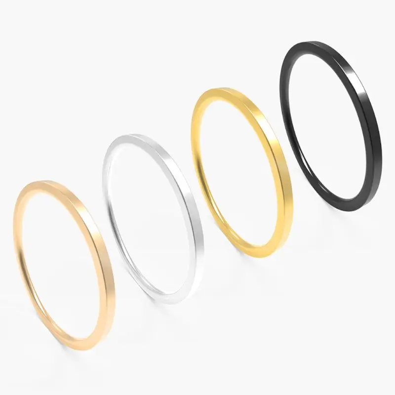 Minimalist 1 MM Super Skinny Smooth Titanium Steel Stacking Ring Fashion Jewelry
Minimalist 1 MM Super Skinny Smooth Titanium Steel Stacking Ring Fashion Jewelry