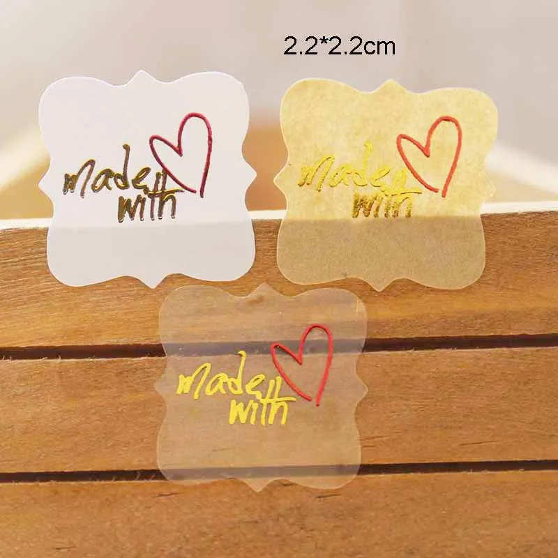 100PCSMulti style Gold foil sticker labels Vintage made with love red heart seal lables square shape thank you gift tag labels
100PCSMulti style Gold foil sticker labels Vintage made with love red heart seal lables square shape thank you gift tag labels