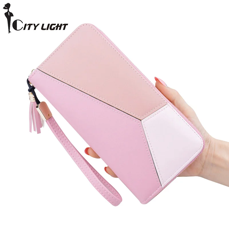 CITY LIGHT New Fashion Women Wallets PU Leather Zipper Wallet Women's Long Design Purse Clutch Wrist Brand Mobile Bag
CITY LIGHT New Fashion Women Wallets PU Leather Zipper Wallet Women's Long Design Purse Clutch Wrist Brand Mobile Bag