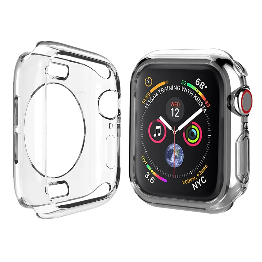 Soft TPU Silicone Frame Case for Apple Watch Band 4 40MM 44MM Cover Transparent Protection Shell for iWatch 4 Clear Watch Bumper
Soft TPU Silicone Frame Case for Apple Watch Band 4 40MM 44MM Cover Transparent Protection Shell for iWatch 4 Clear Watch Bumper