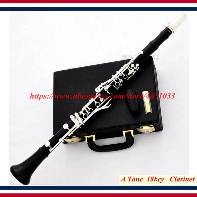 Clarinet - Professional 18 Key A Clarinet Ebony Wooden Body Italian Pads New Case - Clarinete - Klarnet
Clarinet - Professional 18 Key A Clarinet Ebony Wooden Body Italian Pads New Case - Clarinete - Klarnet