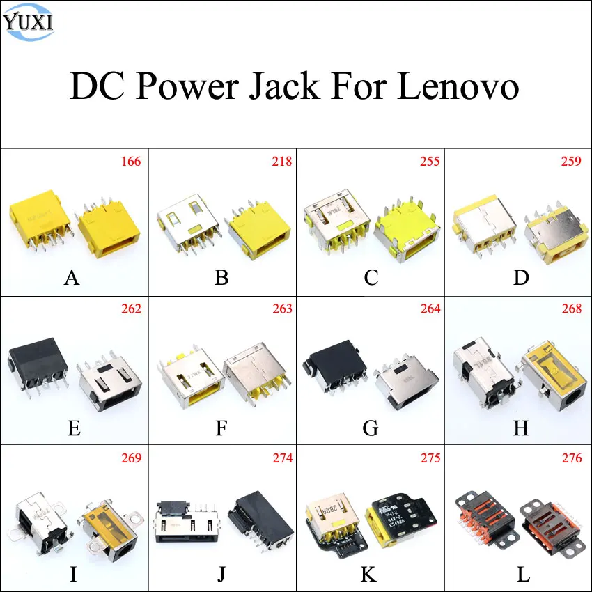 YuXi Square mouth DC Power Jack для Lenovo Yoga 13x1 Carbon 3 4 Pro G400 G490 G500 Z501 G50 Ideapad 100 14IBD 15IBD 11