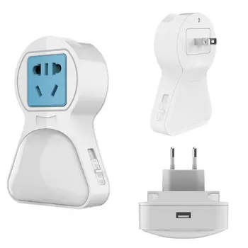 EU Plug/US Plug LED Night Light With Light Sensor With Socket Wall Socket Light Baby Kids Bedroom Bedside Multi Functional Lamp 
EU Plug/US Plug LED Night Light With Light Sensor With Socket Wall Socket Light Baby Kids Bedroom Bedside Multi Functional Lamp