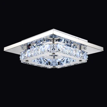 Free Shipping Modern Led Crystal Ceiling Lights Flush Mount 1 Light Stainless Steel 90-265V White Light Flush Mounted
Free Shipping Modern Led Crystal Ceiling Lights Flush Mount 1 Light Stainless Steel 90-265V White Light Flush Mounted