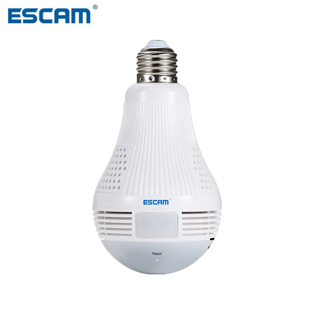 

ESCAM QP136 960P Bulb WIFI IP Security Camera 360 Degree Panoramic H.264 Infrared Indoor Motion Detection