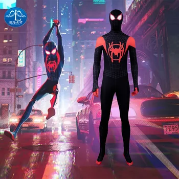 Adult Men Kids Spider Into the Spider-Verse Miles Morales Cosplay Costume Zentai Spiderman Pattern Bodysuit Suit Jumpsuits
Adult Men Kids Spider Into the Spider-Verse Miles Morales Cosplay Costume Zentai Spiderman Pattern Bodysuit Suit Jumpsuits