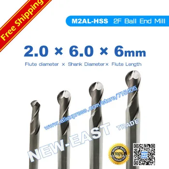 Fast delivery for dia 6mm M2AL-HSS R1 2 Flutes Ball Cutter Nosed End Mill 2*6*6*60mm cnc cutting router tools mill bits
Fast delivery for dia 6mm M2AL-HSS R1 2 Flutes Ball Cutter Nosed End Mill 2*6*6*60mm cnc cutting router tools mill bits