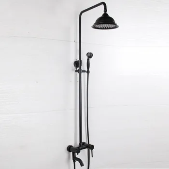 Bathroom Black Oil Paint Solid Brass Bathtub Shower Set Wall Mounted Rainfall Shower Mixer Tap Faucet 3-functions Mixer Valve
Bathroom Black Oil Paint Solid Brass Bathtub Shower Set Wall Mounted Rainfall Shower Mixer Tap Faucet 3-functions Mixer Valve