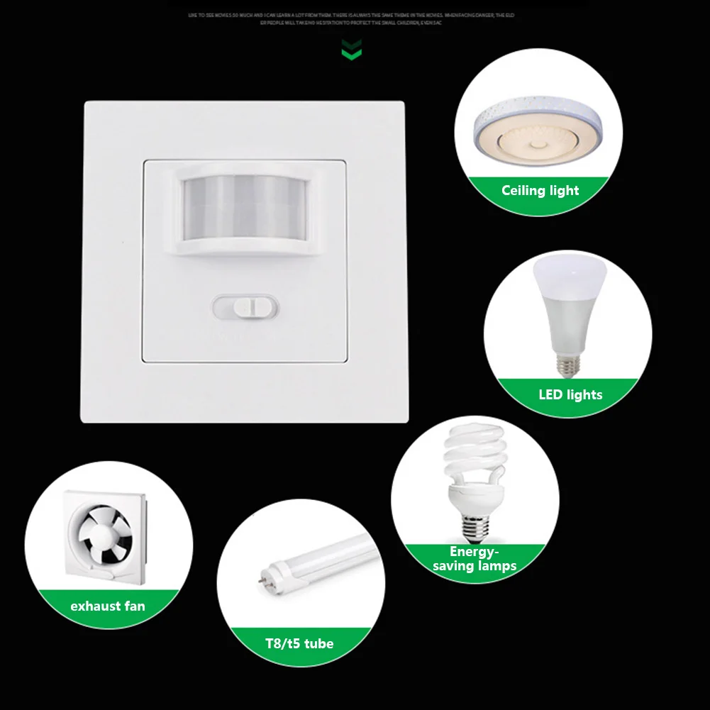 PIR Motion Sensor Switch Security Light Control Infrared Movement Induction Detector with Switcher CLH@8
PIR Motion Sensor Switch Security Light Control Infrared Movement Induction Detector with Switcher CLH@8