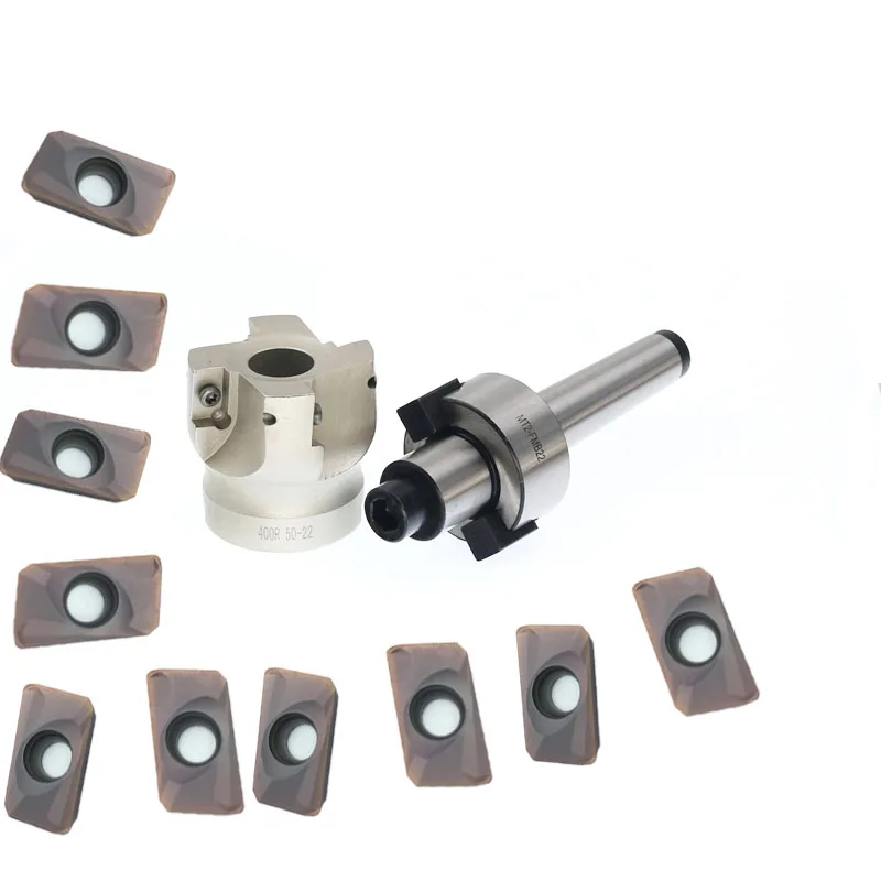 DGAMDJ MT2 FMB22 /MT3 FMB22 M12/ MT4 FMB22 M16+ 400R 50 22 Face End Mill Cutter + 10pcs APMT1604 Carbide Inserts For CNC center
DGAMDJ MT2 FMB22 /MT3 FMB22 M12/ MT4 FMB22 M16+ 400R 50 22 Face End Mill Cutter + 10pcs APMT1604 Carbide Inserts For CNC center