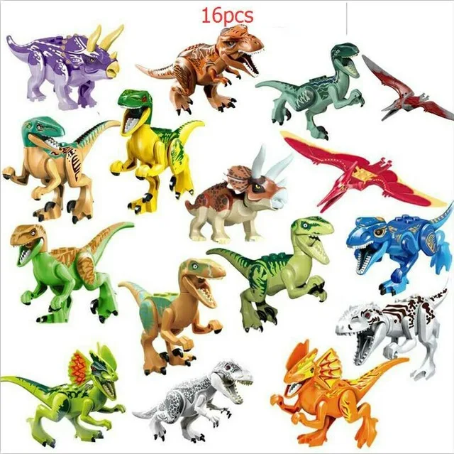 16Pcs/Set Jurassic Dinosaur World Figures Tyrannosaurs Rex Building Blocks Dinosaur Toys Classic Education Kids Blocks Toys Gift
16Pcs/Set Jurassic Dinosaur World Figures Tyrannosaurs Rex Building Blocks Dinosaur Toys Classic Education Kids Blocks Toys Gift
