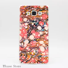 2785CA Psychedelic Retro Marbling Paper Transparent Hard Cover Case for Galaxy A3 A5 A7 A8 Note 2 3 4 5 J5 J7 Grand 2 & Prime