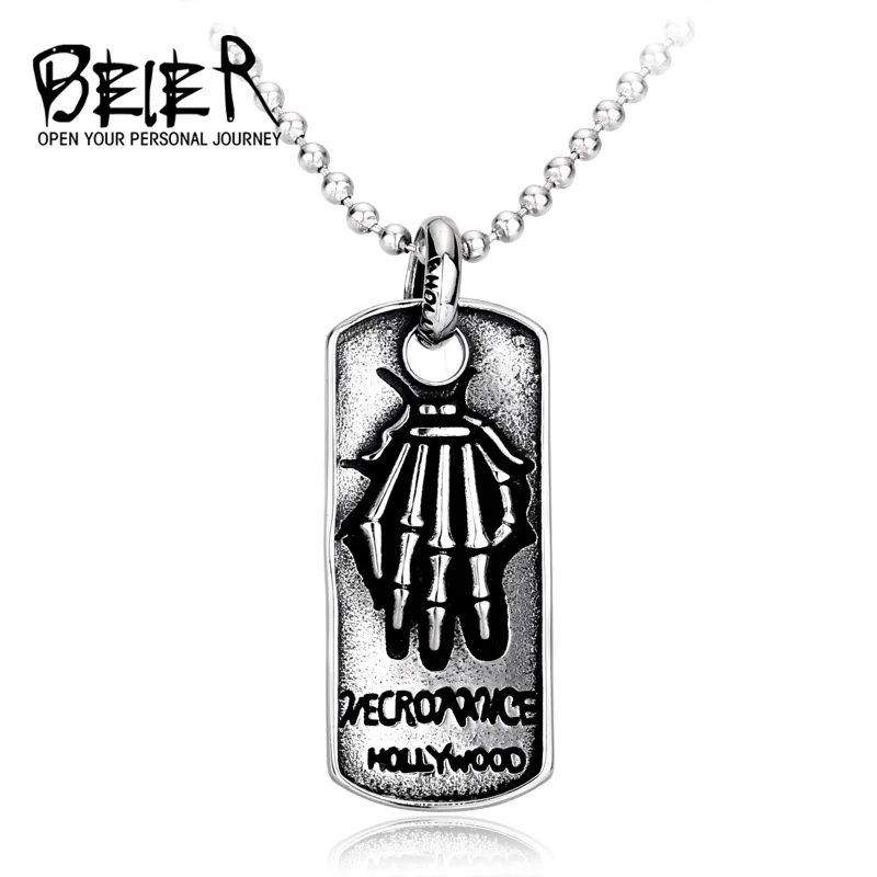 BEIER Stainless Steel Necromancer Death Skull Hand Necklace Pendant For Man Unique Punk Man's Vintage Jewelry BP8-108
BEIER Stainless Steel Necromancer Death Skull Hand Necklace Pendant For Man Unique Punk Man's Vintage Jewelry BP8-108