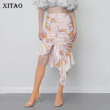 XITAO Irregular Vintage Skirt Women Elastic Waisted Ruffle Plaid Wild Joker Korea Fashion Elegant Tear Smock Wrap WBB4299
XITAO Irregular Vintage Skirt Women Elastic Waisted Ruffle Plaid Wild Joker Korea Fashion Elegant Tear Smock Wrap WBB4299