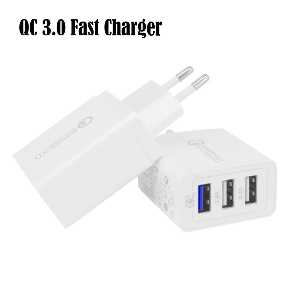 3 USB Ports Smart Adjustable Fast Wall Charger 3.6V 5V 6.5V 9V 12V 1.5A 2A 3A 30W AC DC Power Adapter charger qc3.0 SP QC 2.0
3 USB Ports Smart Adjustable Fast Wall Charger 3.6V 5V 6.5V 9V 12V 1.5A 2A 3A 30W AC DC Power Adapter charger qc3.0 SP QC 2.0