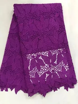 Fashionable purple color african cord lace fabric with maple leaves embroidery water soluble guipure lace for party dress DW3-1
Fashionable purple color african cord lace fabric with maple leaves embroidery water soluble guipure lace for party dress DW3-1