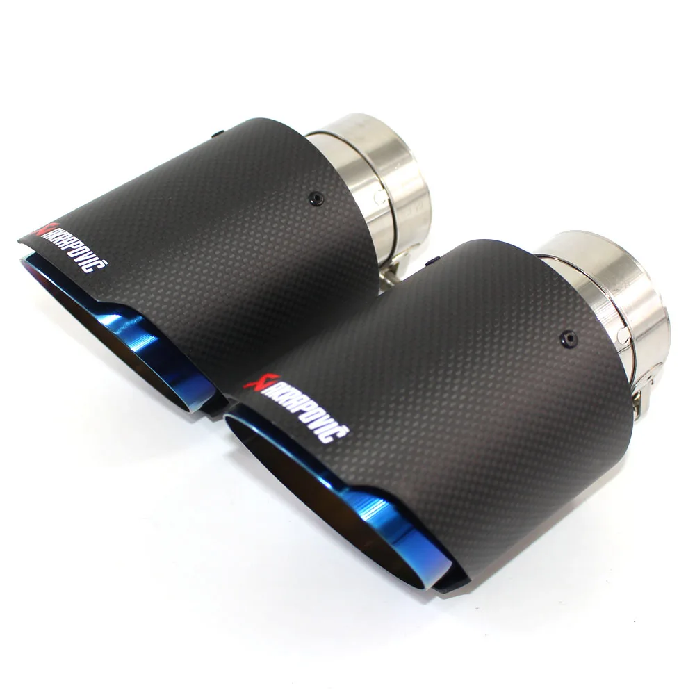 1 PCS Blue Pipe dumb Carbon Fiber exhaust tip Stainless Steel Universal Muffler tips Akrapovic Muffler Pipes
1 PCS Blue Pipe dumb Carbon Fiber exhaust tip Stainless Steel Universal Muffler tips Akrapovic Muffler Pipes