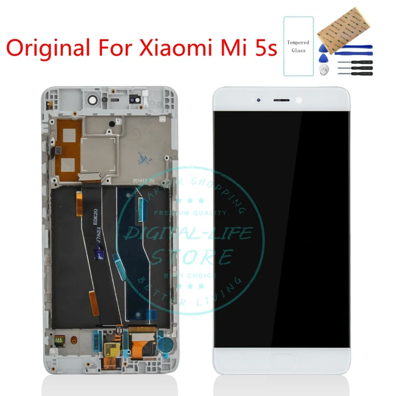 Original For Xiaomi Mi 5S LCD Display + Frame Touch Screen Digitizer Assembly Mi5S Screen 5.15" Replacement Repair Spare Parts
Original For Xiaomi Mi 5S LCD Display + Frame Touch Screen Digitizer Assembly Mi5S Screen 5.15" Replacement Repair Spare Parts