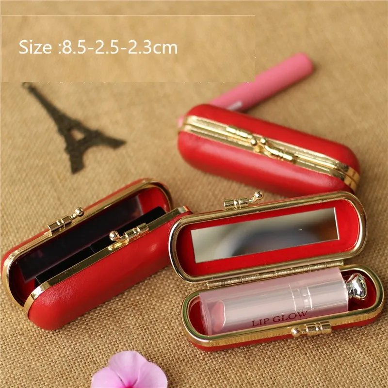 Women Fashion Portable Lipstick Box Bag Environmental Protection Leather Portable with Mirror Make Up Bag Travel Cosmetic Bag
Women Fashion Portable Lipstick Box Bag Environmental Protection Leather Portable with Mirror Make Up Bag Travel Cosmetic Bag