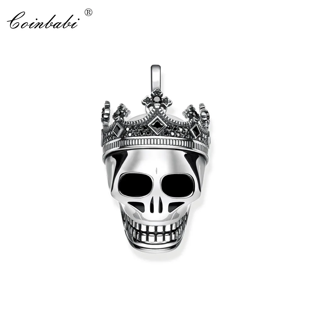 Pendant Skull King with Crown In 925 Sterling Silver For Women Men Trendy Fashion Gift High Quality Thomas Style Fashion Jewelry
Pendant Skull King with Crown In 925 Sterling Silver For Women Men Trendy Fashion Gift High Quality Thomas Style Fashion Jewelry