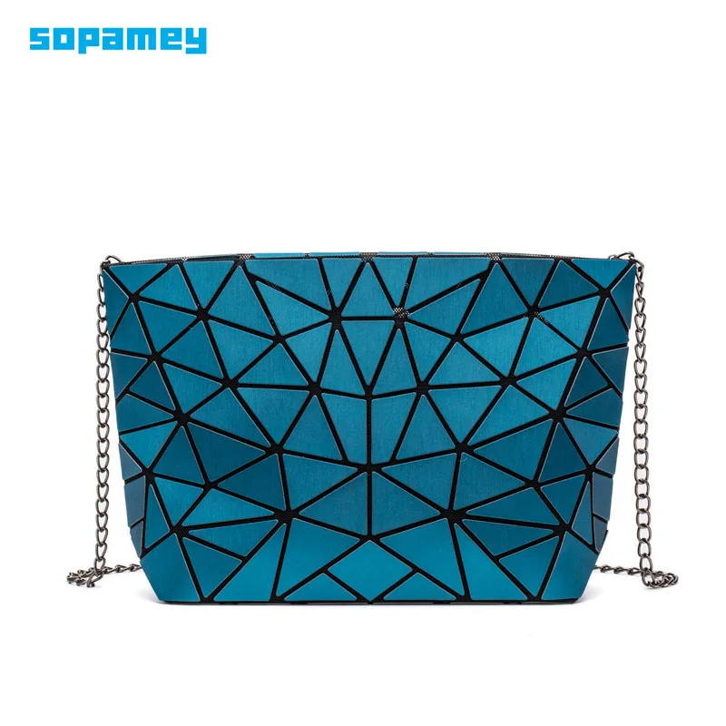 2019 New Matte Women Chain Shoulder Bag Handbag Fashion Female Geometry Messenger Bags Plain Folding Crossbody Bags Clutch bolso
2019 New Matte Women Chain Shoulder Bag Handbag Fashion Female Geometry Messenger Bags Plain Folding Crossbody Bags Clutch bolso