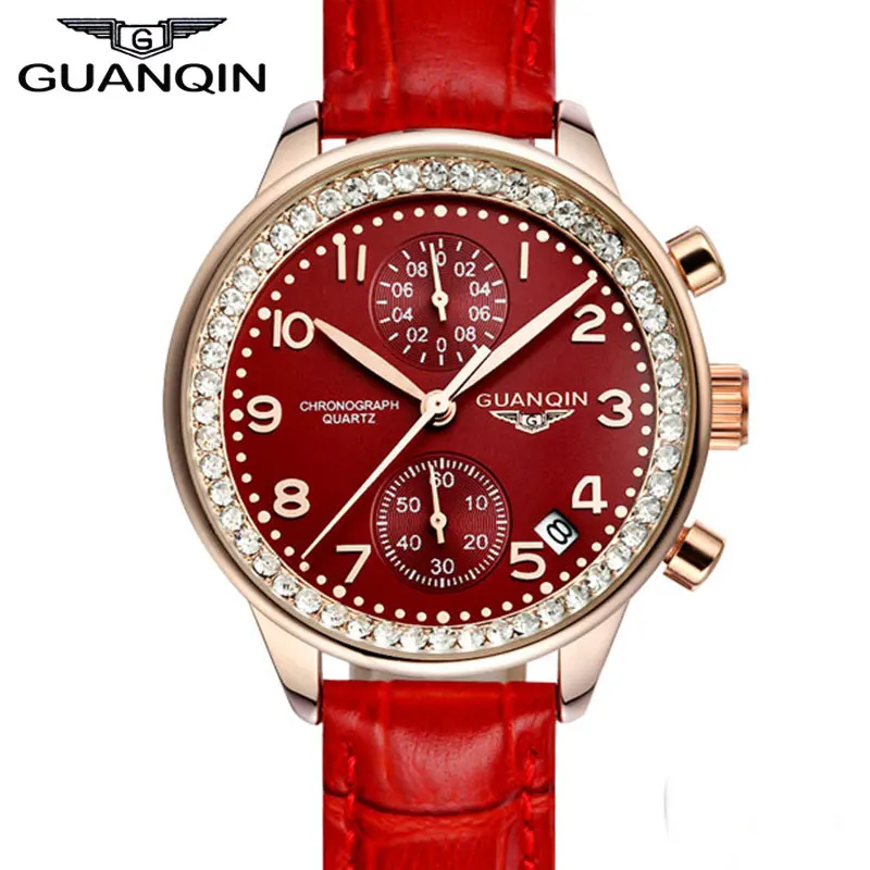 2016 GUANQIN Top Brand Watch Women Quartz Watches With Leather Strap Waterproof Fashion Hours For Ladies
2016 GUANQIN Top Brand Watch Women Quartz Watches With Leather Strap Waterproof Fashion Hours For Ladies