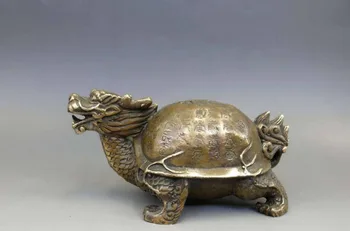 Delicate Chinese Copper Fengshui God Animal Dragon Turtle Statue
Delicate Chinese Copper Fengshui God Animal Dragon Turtle Statue