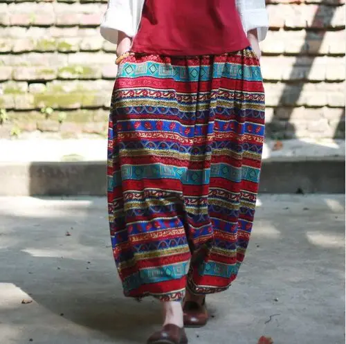 2017 New women's Big crotch pants harem pants casual trousers bloomers radish skorts pant meditation Boho print pants plus size
2017 New women's Big crotch pants harem pants casual trousers bloomers radish skorts pant meditation Boho print pants plus size