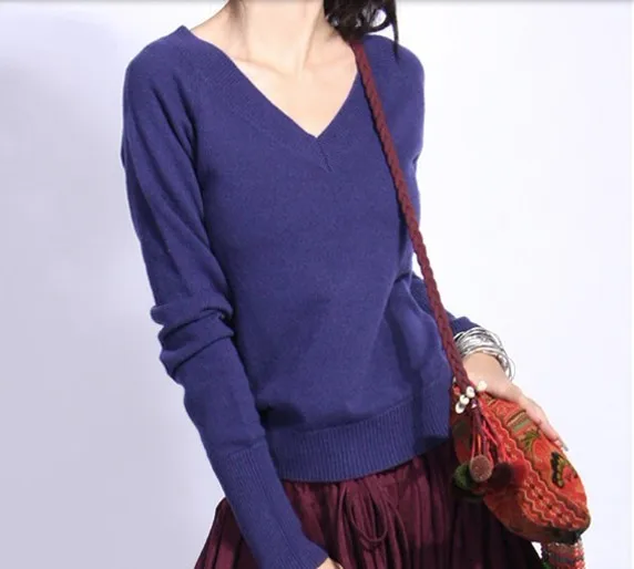 2018 new fashion front and rear V-neck Cashmere Sweater bottoming Slim Wool Sweater Women Sexy Sweater and pullovers
2018 new fashion front and rear V-neck Cashmere Sweater bottoming Slim Wool Sweater Women Sexy Sweater and pullovers