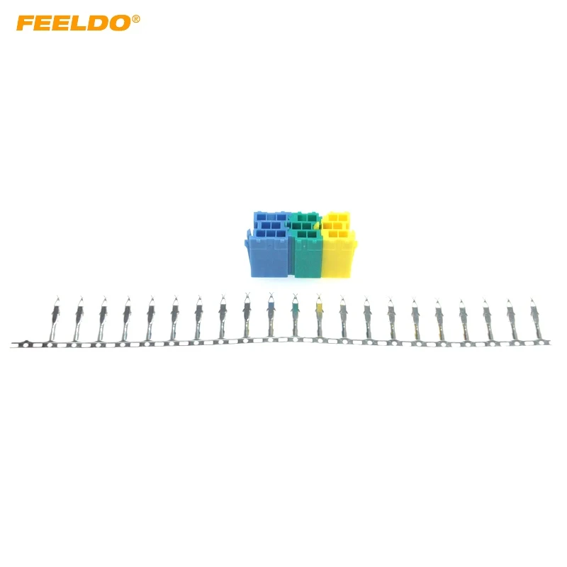 Автомобильный разъем Aux кабеля FEELDO 20 комплектов мини-разъем ISO контакты разъема