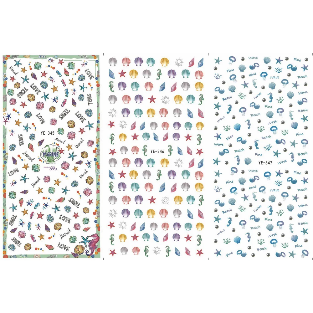 3 PACK/ LOT WATER TRANSFER DECAL NAIL ART NAIL STICKER MARINE CONCH SEA HORSE STAR YE345-347
3 PACK/ LOT WATER TRANSFER DECAL NAIL ART NAIL STICKER MARINE CONCH SEA HORSE STAR YE345-347