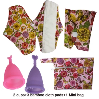3 PCS Bamboo Cloth Pads+2 MENSTRUAL CUPS+1 Mini Wet Bag,Reusable Sanitary Pads Regular Cloth Menstrual Pads
3 PCS Bamboo Cloth Pads+2 MENSTRUAL CUPS+1 Mini Wet Bag,Reusable Sanitary Pads Regular Cloth Menstrual Pads
