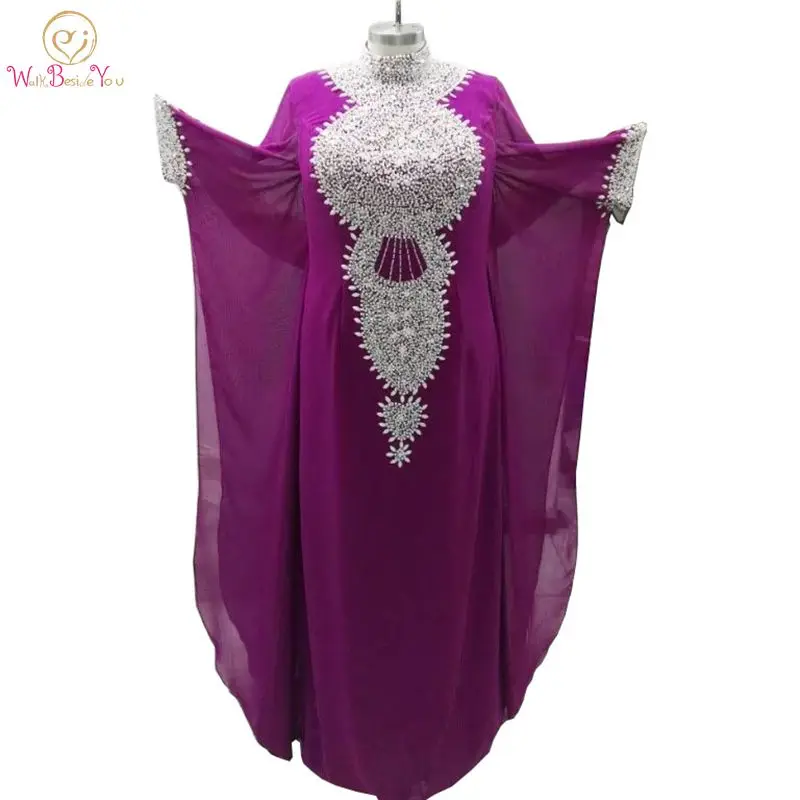 Walk Beside You Purple Arabic Evening Dresses Beaded Crystal 3/4 Sleeves vestido de festa longo Dubai Chiffon Formal Prom Gown
Walk Beside You Purple Arabic Evening Dresses Beaded Crystal 3/4 Sleeves vestido de festa longo Dubai Chiffon Formal Prom Gown