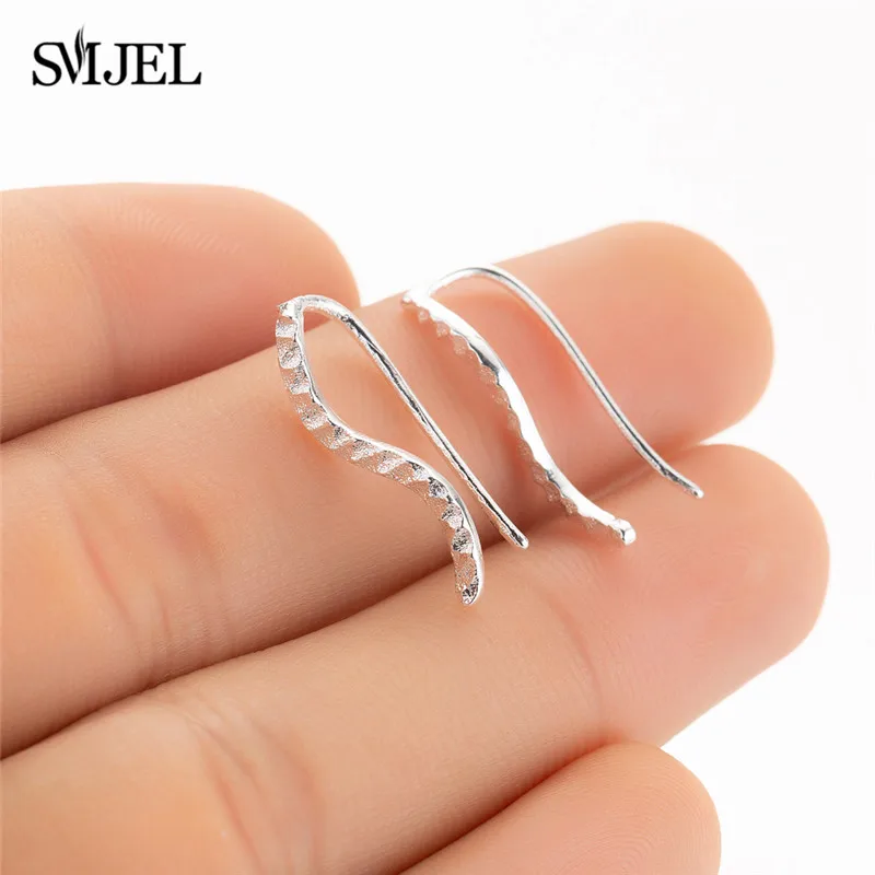 SMJEL American Jewelry Minimalist Design Ocean Waves Stud Earrings For Women and Girls Fashion Friendship Gift Earings Jewelry
SMJEL American Jewelry Minimalist Design Ocean Waves Stud Earrings For Women and Girls Fashion Friendship Gift Earings Jewelry
