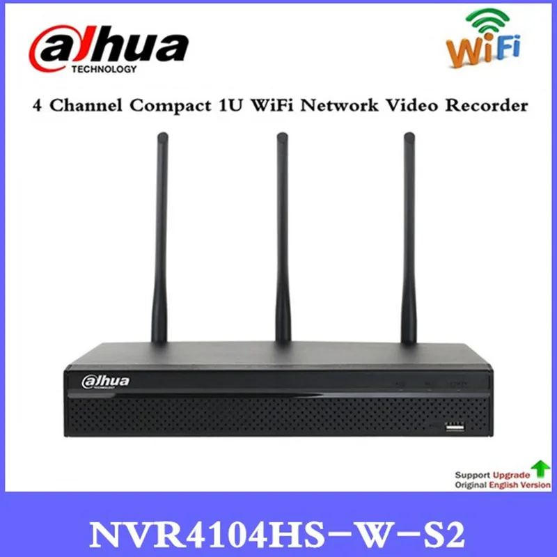 

DH DHI-NVR4104HS-W-S2 Wireless NVR WIFI Recorder for Wireless Security IP Camera Wifi CCTV System 2.4GHz 5GHz dual-bands